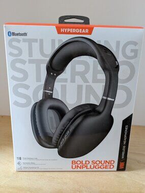 Bluetooth Wireless Headphones Built-In Mic & Controls, HyperGear Over Ear Noise